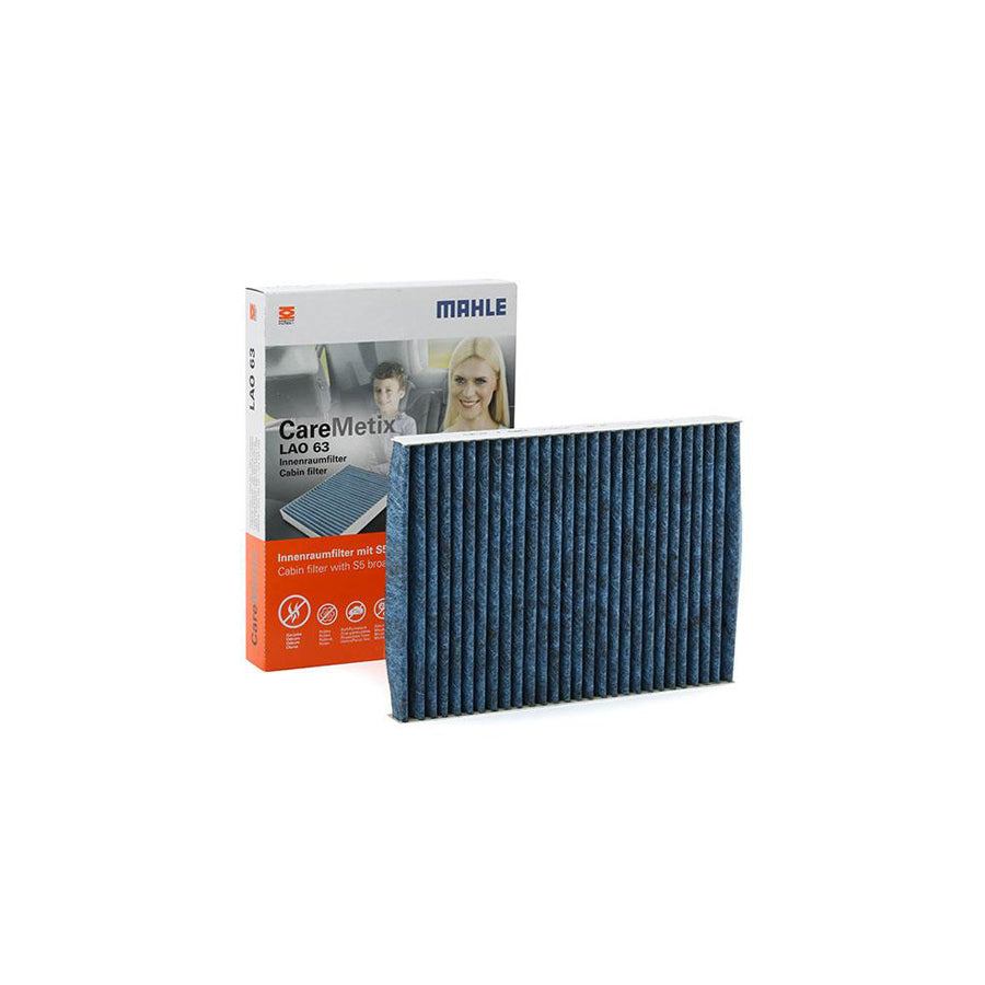 MAHLE ORIGINAL LAO 63 Pollen filter Activated Carbon Filter, with anti-allergic effect, with antibacterial action, CareMetix?