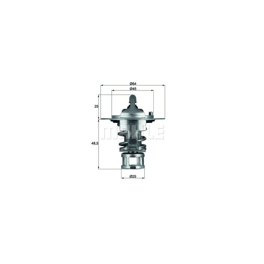 MAHLE ORIGINAL TX 65 82 Engine thermostat Opening Temperature: 82°C, without gasket / seal