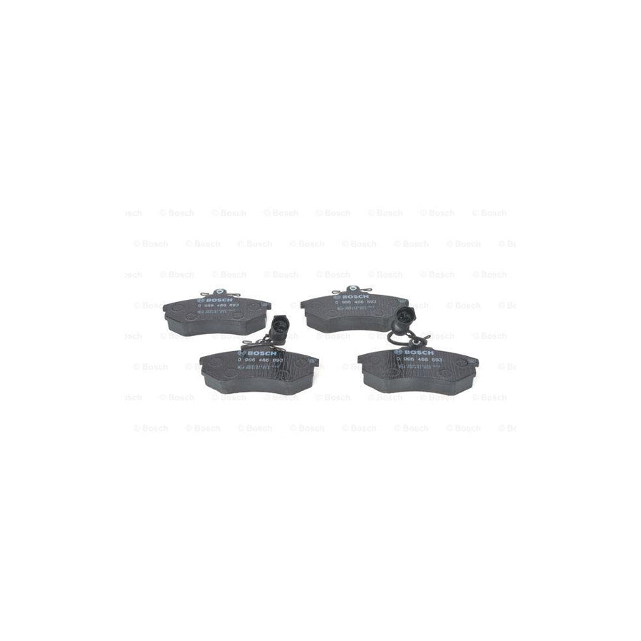 Bosch 0986466693 Brake Pad Set With Integrated Wear Sensor With Anti Squeak Plate With Bolts Screws With Accessories BP690