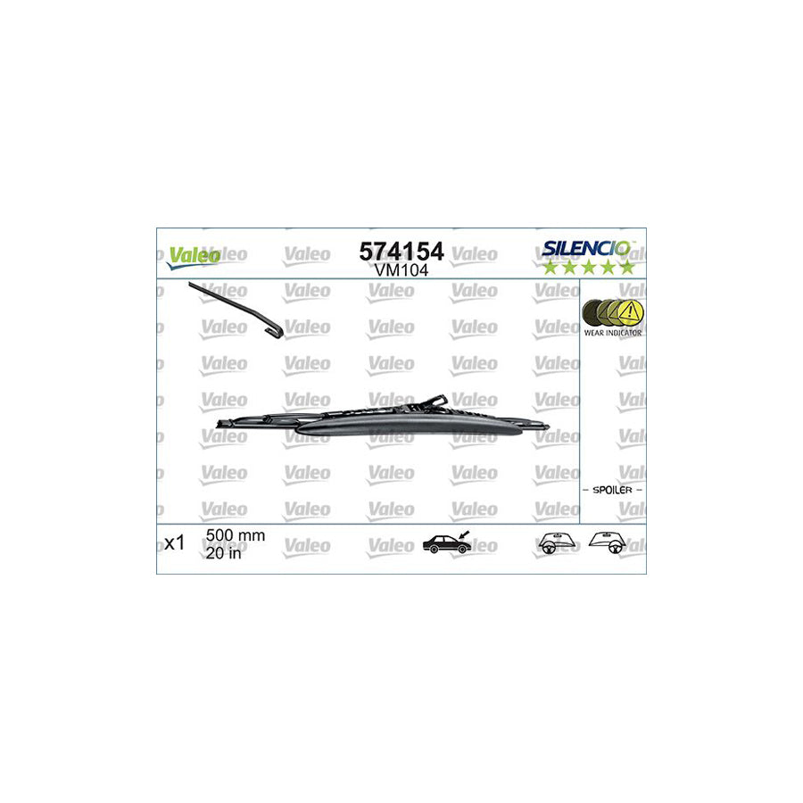Valeo 574154 Wiper Blade | Duco Car Parts UK Car Parts