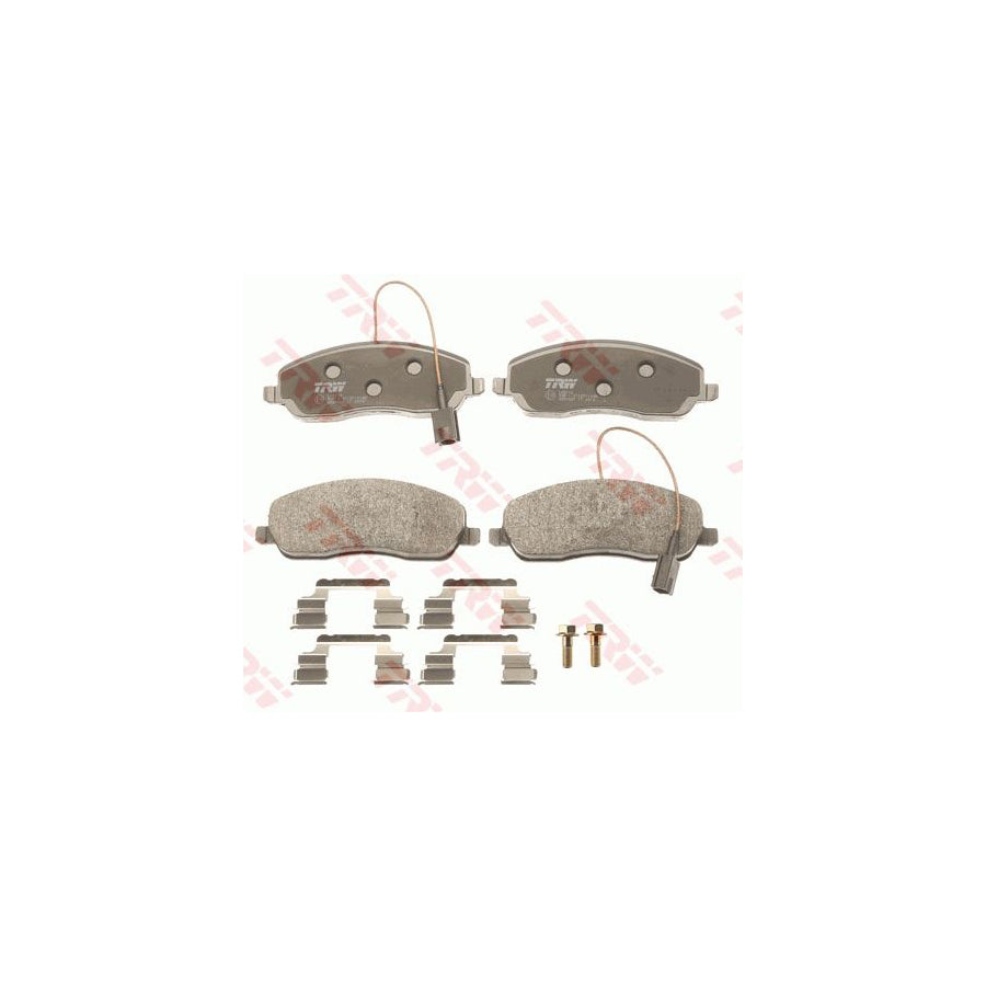 TRW Gdb1627 Brake Pad Set For Lancia Thesis 841 Incl Wear Warning Contact With Brake Caliper Screws With Accessories