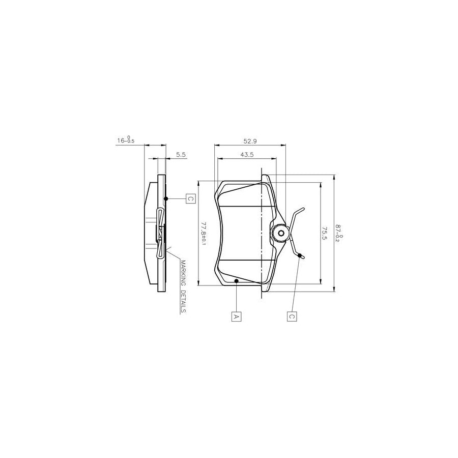 Bosch 0986Tb2138 Brake Pad Set Excl Wear Warning Contact With Bolts With Accessories