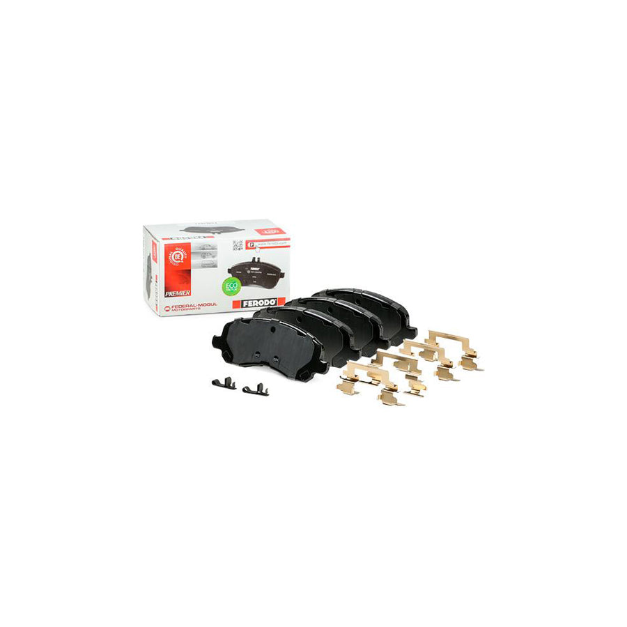 Ferodo Premier Eco Friction Fdb1621 Brake Pad Set With Acoustic Wear Warning With Accessories