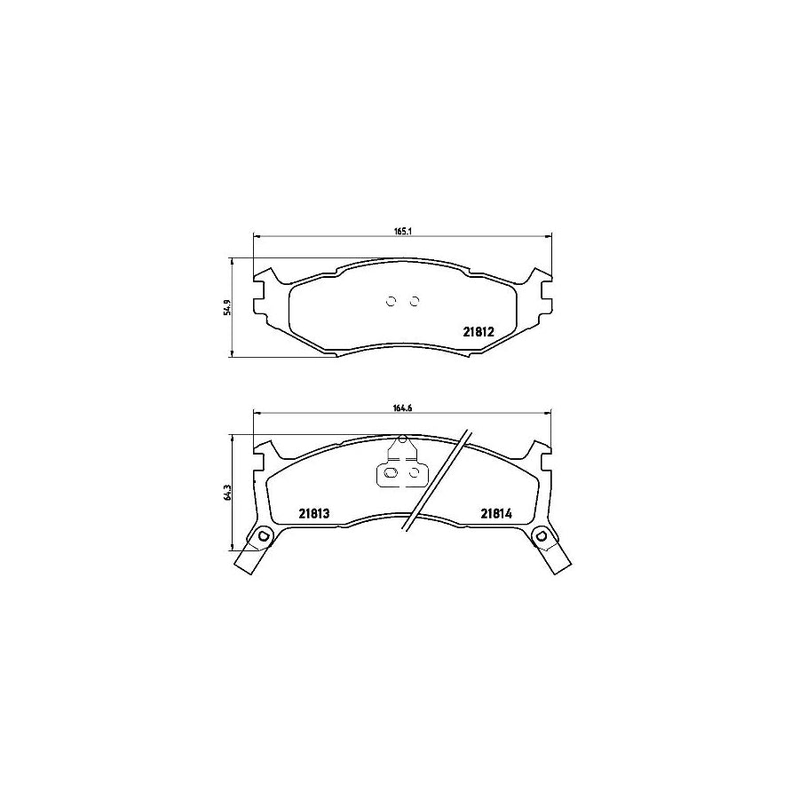 Brembo P 11 006 Brake Pad Set With Acoustic Wear Warning