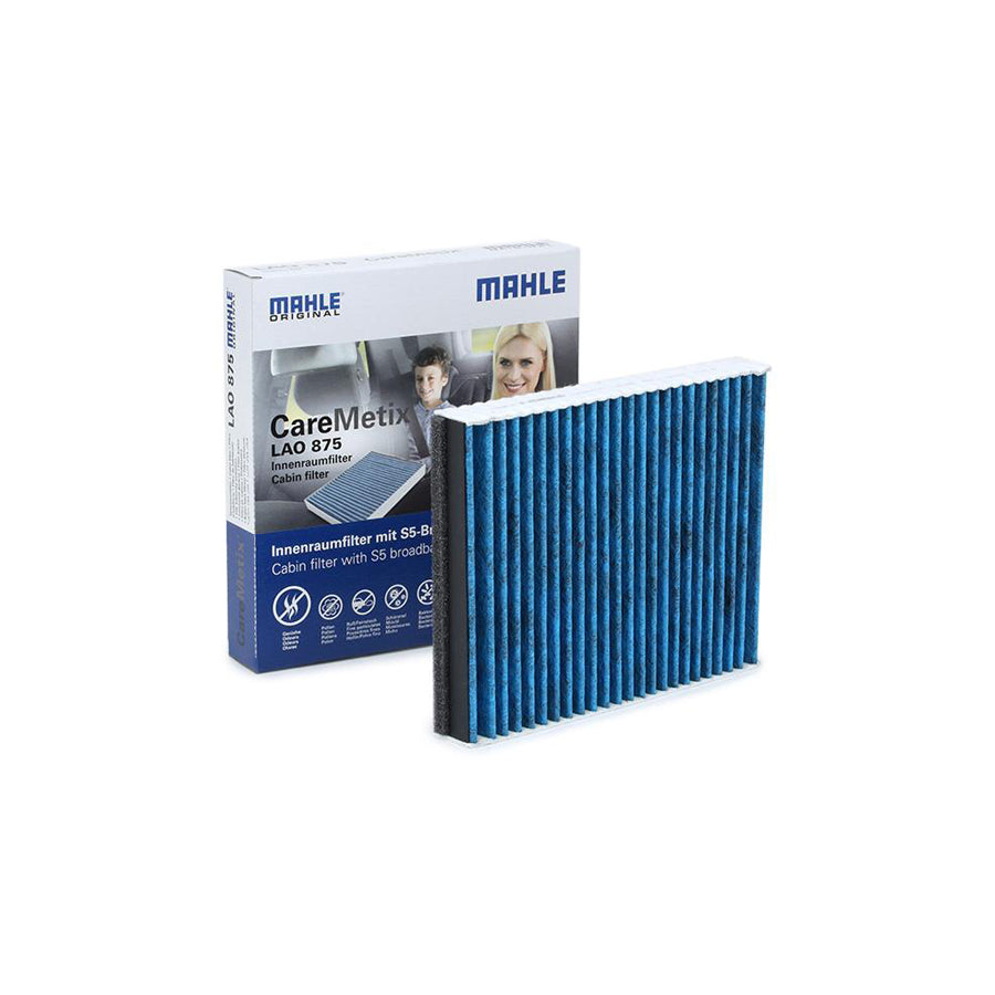 MAHLE ORIGINAL LAO 875 Pollen filter Activated Carbon Filter, with anti-allergic effect, with antibacterial action, CareMetix?