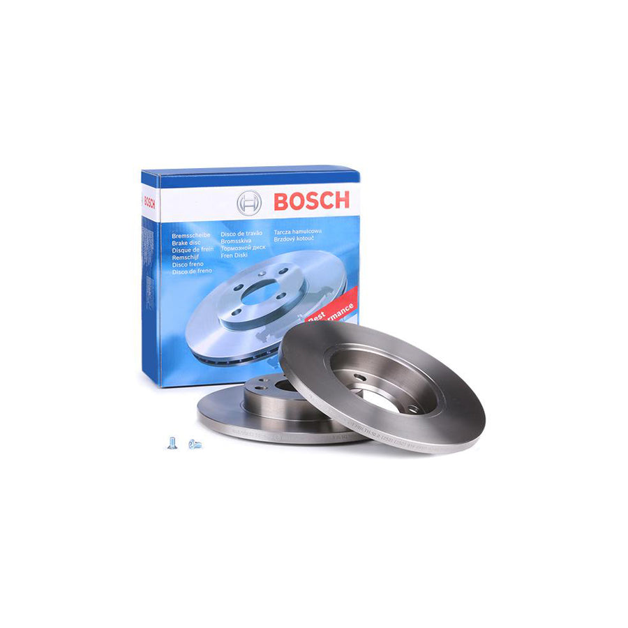 BOSCH 0 986 478 011 Brake Disc Solid Oiled with bolts screws