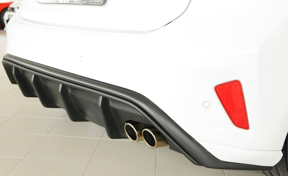 Rieger 00034203 Ford DEH Focus 4 Rear Diffuser for Original Twin Tailpipe RIght (Inc. Focus 4 ST) - Matte Black