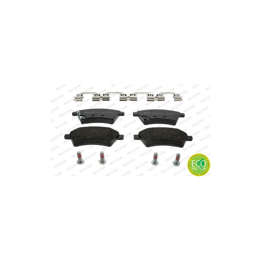 Ferodo Premier Eco Friction Fdb1875 Brake Pad Set With Acoustic Wear Warning With Brake Caliper Screws With Accessories