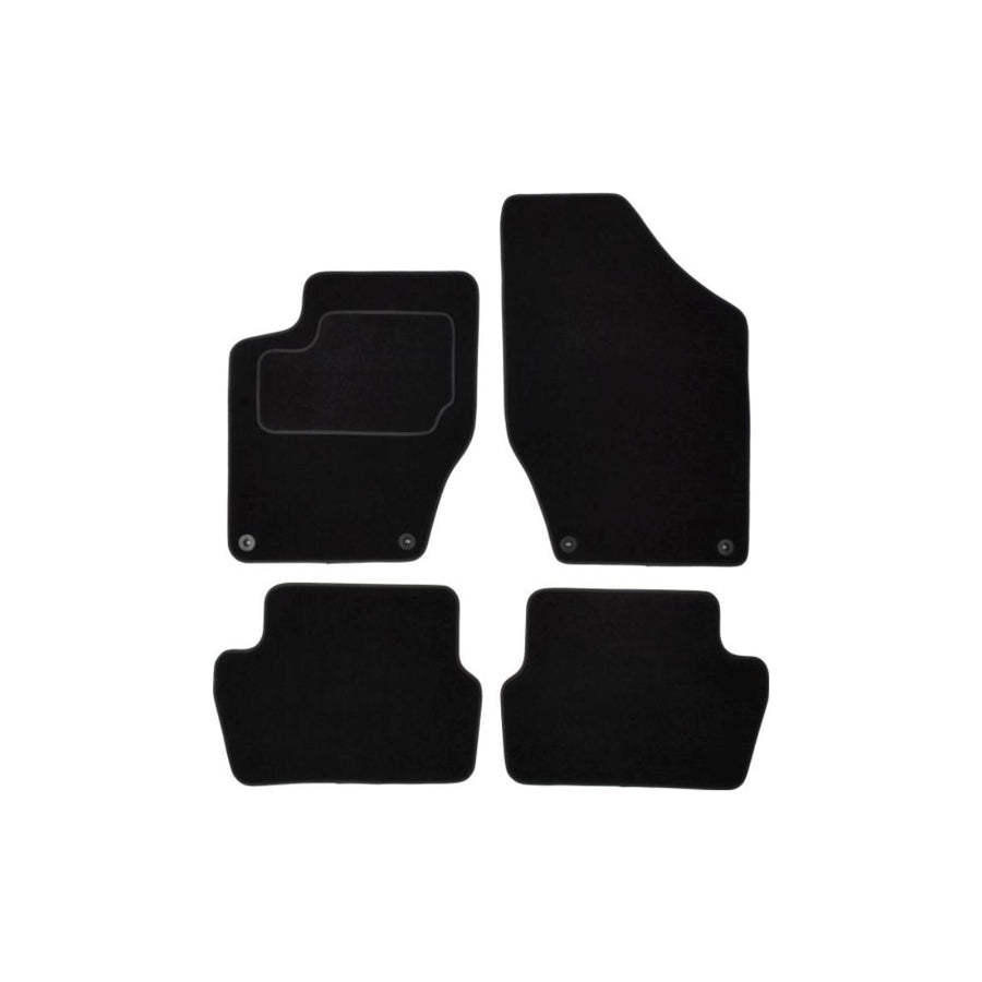 MAMMOOTH A041 PGT175 PRM 01 Floor mat set for PEUGEOT 308 I SW (4E, 4H) Textile, Front and Rear, Quantity: 4, Black