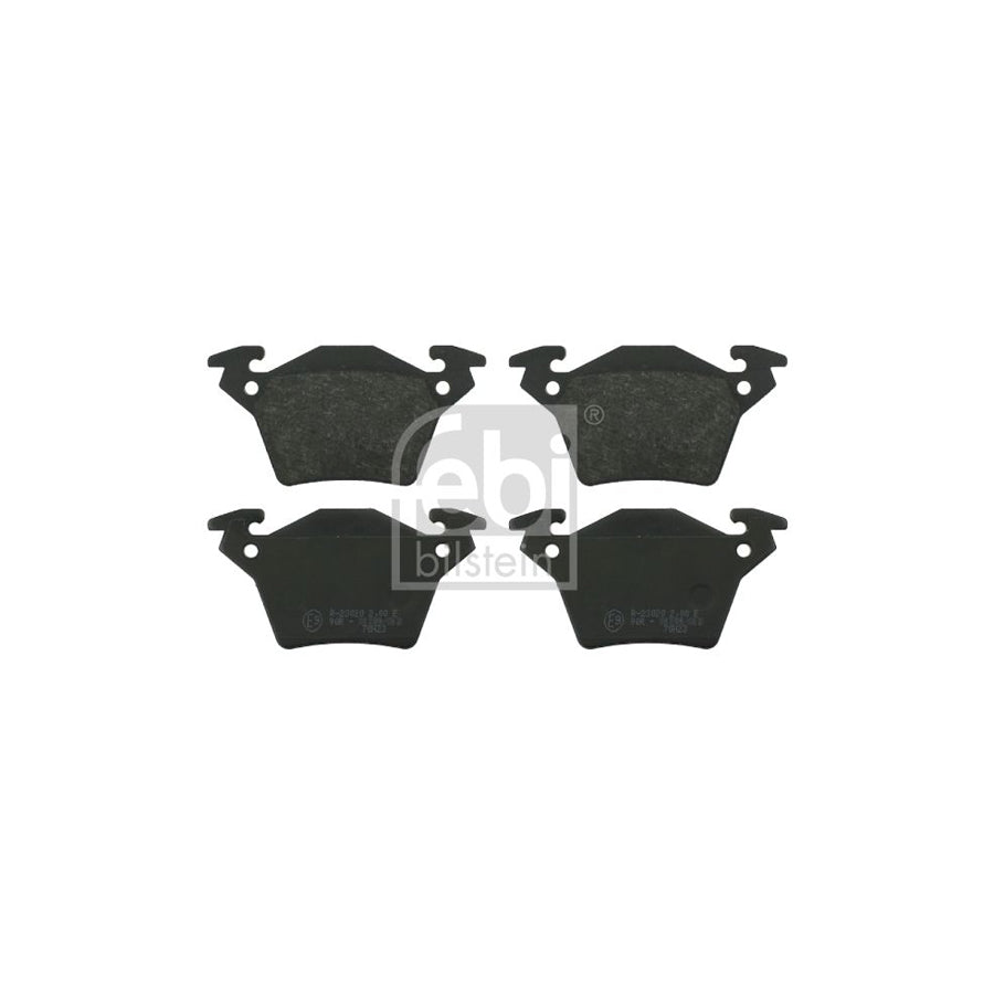 Febi Bilstein 16255 Brake Pad Set Rear Axle Excl Wear Warning Contact