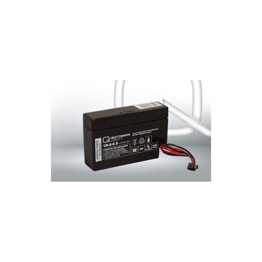 Q-Batteries 12LS0.8 12V 0,8Ah AGM lead fleece accumulator home & house