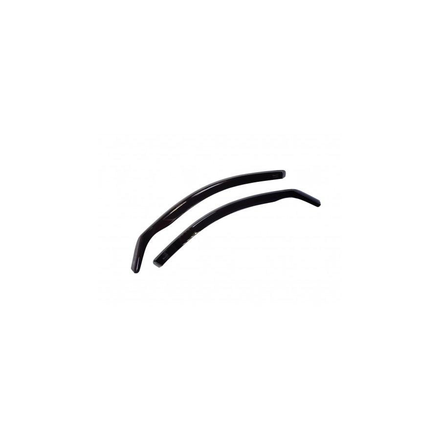 HEKO 15130 Wind deflectors for FIAT Doblo I Estate (119, 223) Arrow direction, Front, Vehicle Door, Smoke Grey