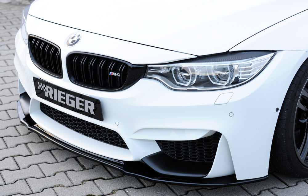 Rieger 00088125 BMW 4 Series F80 F82 F83 Front Splitter (M3 & M4) - Glossy Black