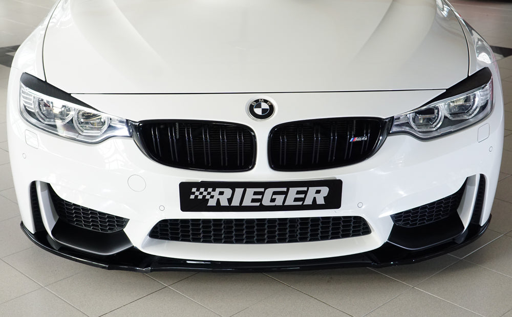Rieger 00088125 BMW 4 Series F80 F82 F83 Front Splitter (M3 & M4) - Glossy Black