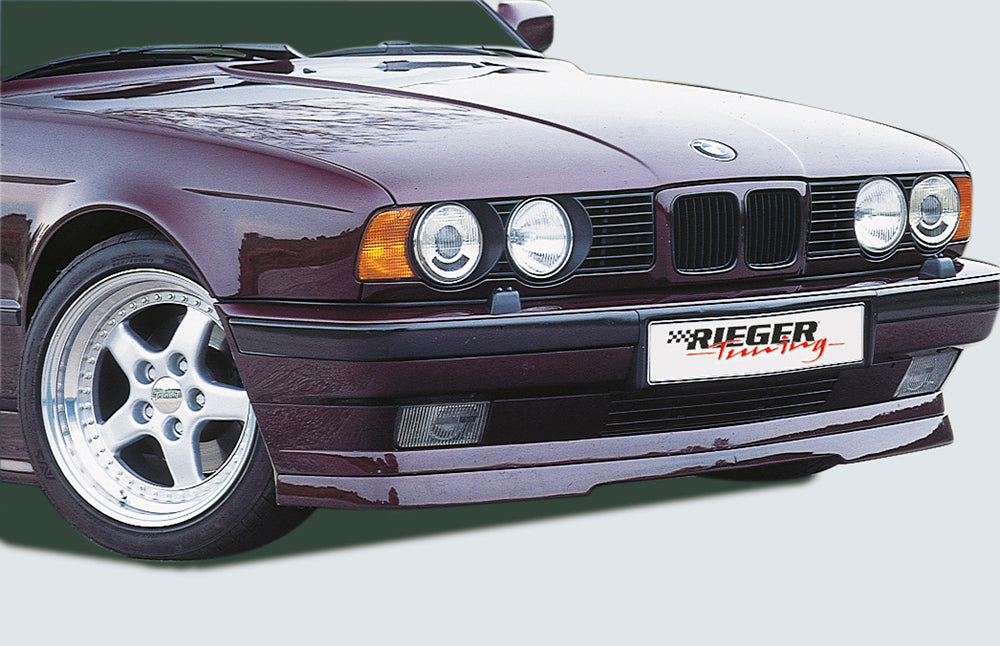 Rieger 00053012 BMW 5 Series E34 Front Splitter - Matte Black