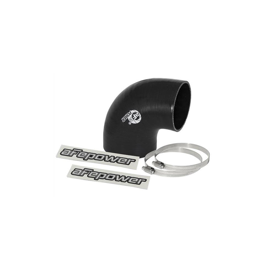 aFe 59-00068 (3-1/2 IN to 3 IN ID x 90 Deg.) Elbow Reducing Coupler - Black Replacement Coupling Kit | Duco Car Parts UK Car Parts