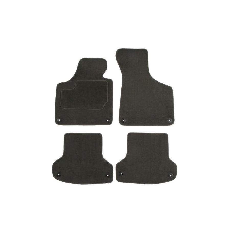 MAMMOOTH A041 AUD75 PRM 02 Floor mat set for AUDI A3 Hatchback (8P1) Textile, Front and Rear, Quantity: 4, Grey