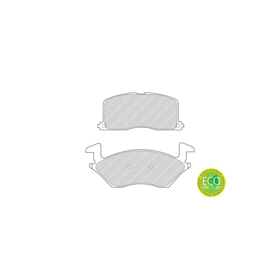 Ferodo Sl Fsl1514 Brake Pad Set For Toyota Rav4 Ii Off Road Xa20 Not Prepared For Wear Indicator