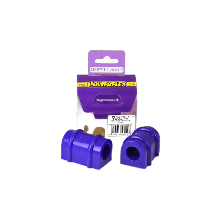 Powerflex PFF50-103-19 Peugeot Citroen Anti Roll Bar Bush 19mm (Inc. Peugeot 106 GTi/Rallye, Saxo, AX) | Duco Car Parts UK Car Parts