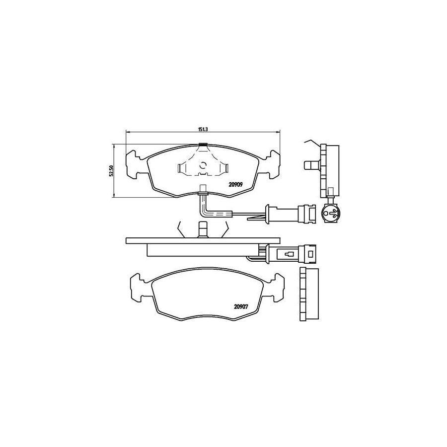 Brembo P 24 007 Brake Pad Set