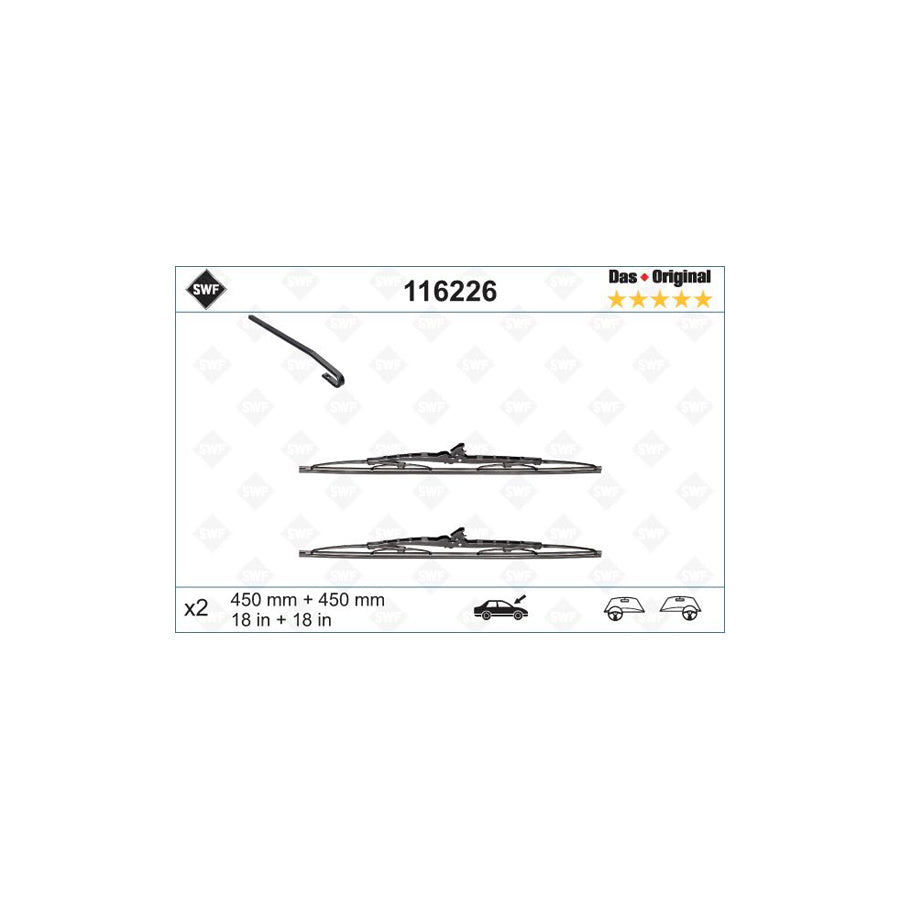Swf Original 116226 Wiper Blade | Duco Car Parts UK Car Parts