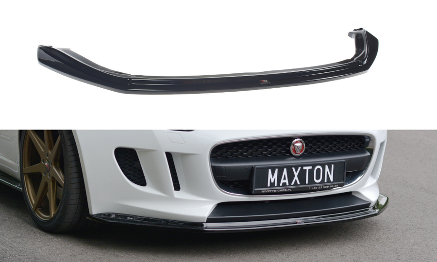 Maxton Design JA-F-TYPE-1-FD1T Front Splitter V.1 Jaguar F-Type | Duco Car Parts UK Car Parts