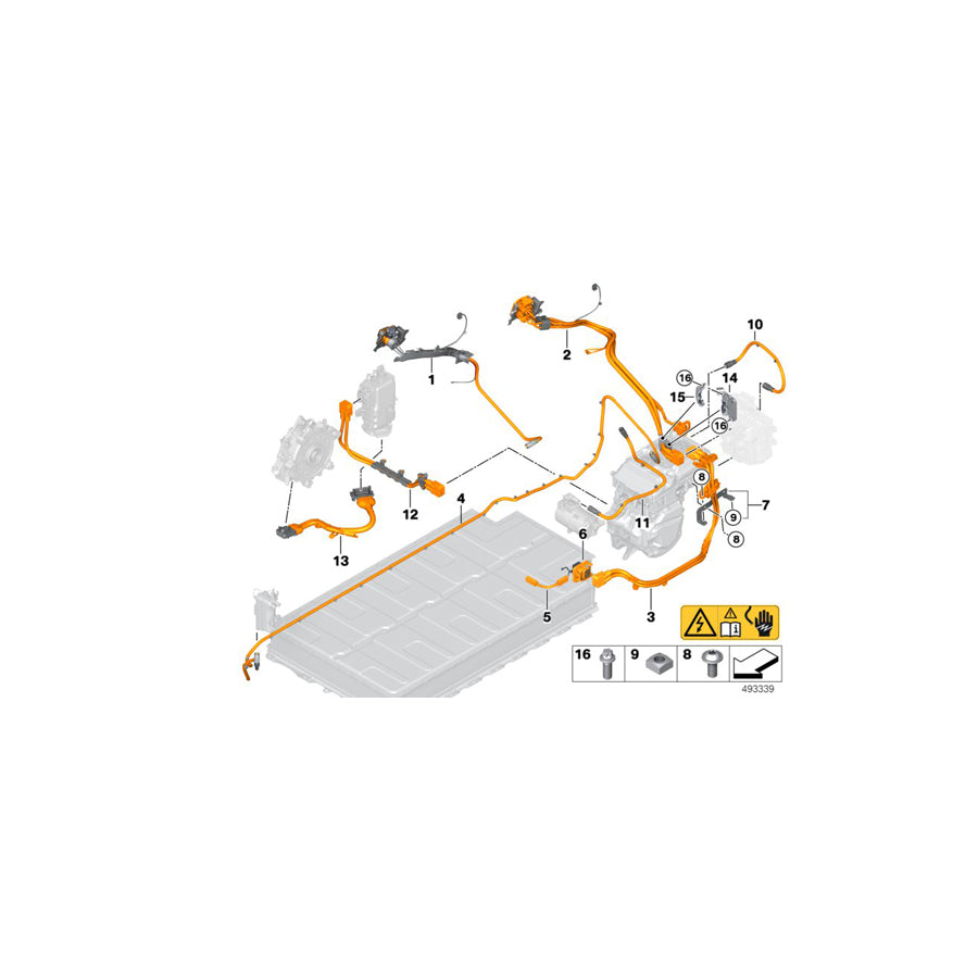 Genuine BMW 61126809274 High-Voltage Cable Set, Battery (Inc. i3 94Ah Rex, i3 120Ah & i3s 94Ah) | Duco Car Parts UK Car Parts