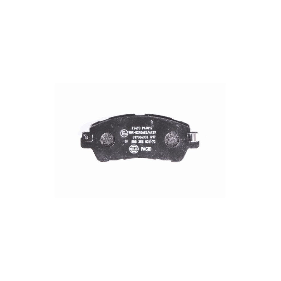 Hella 8DB 355 023 201 Brake Pad Set With Acoustic Wear Warning