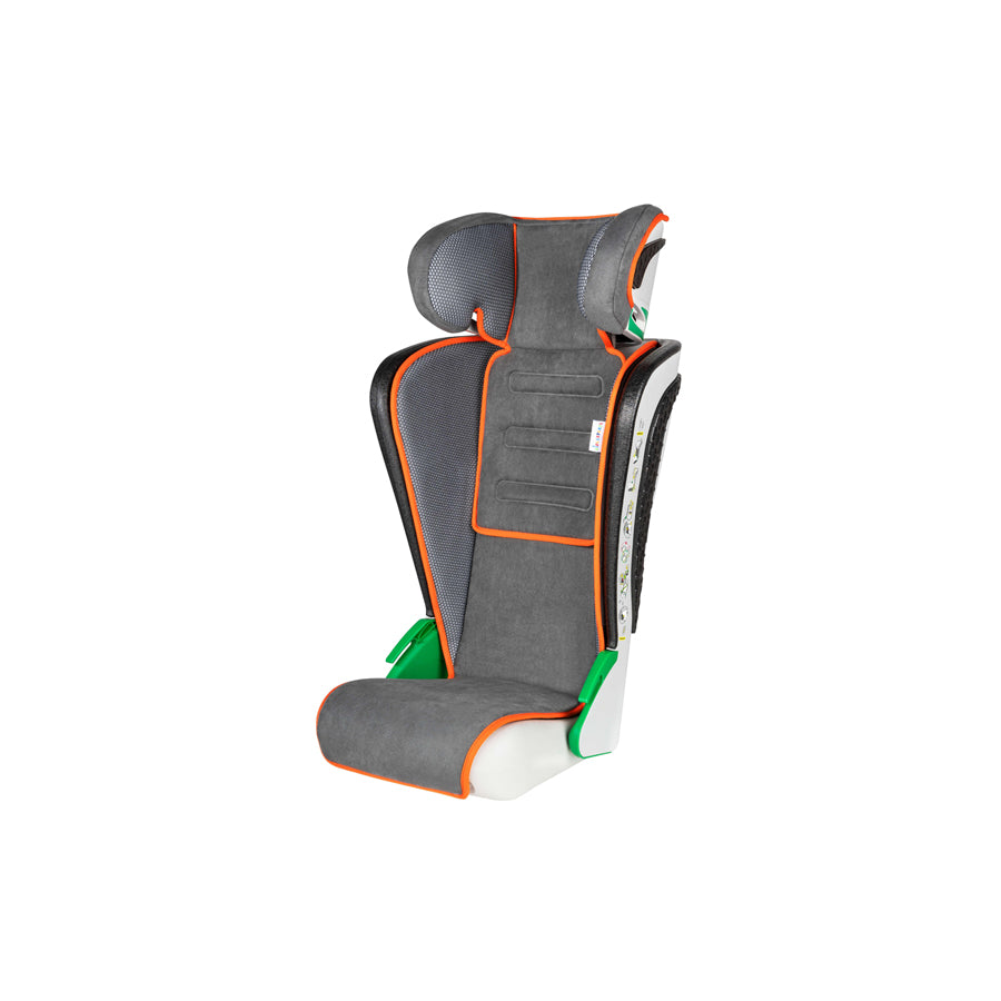 WALSER Noemi 15601 Child car seat without Isofix, Group 2/3, without seat harness, i-Size, Anthracite, Orange, i-Size