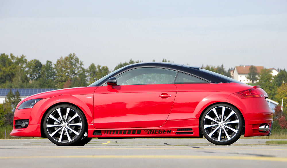 Rieger 00099050 Audi 8J TT Rear Diffuser for Twin Tailpipe Left & Right - Carbon-Look