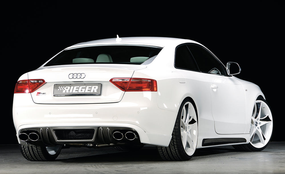 Rieger 00099060 Audi B8 B81 Right Side Skirt (A5 & S5) - Carbon-Look