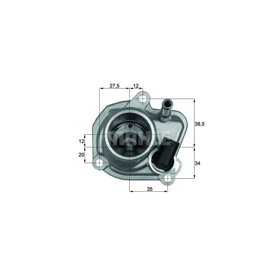 MAHLE ORIGINAL TI 54 92D Engine thermostat Opening Temperature: 92°C, with seal