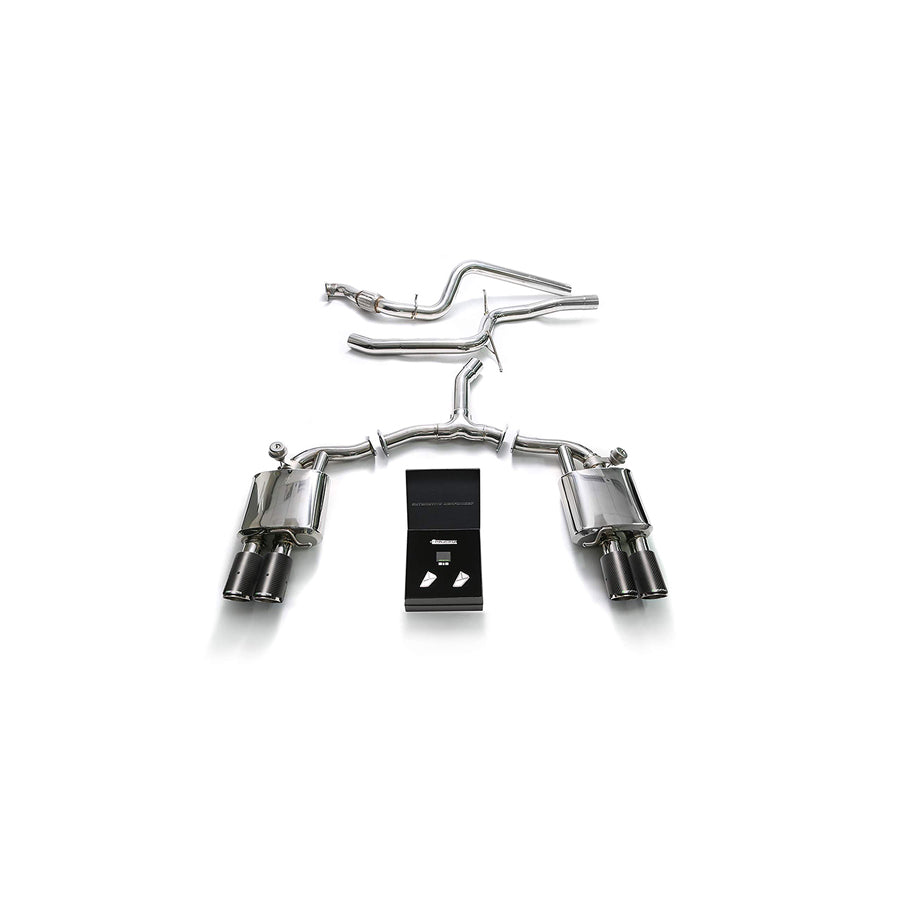 Armytrix AU952-QC11 Valvetronic Exhaust System Audi A5 | A5 Sportback 2.0 TFSI B9 2016-2021 with Quad Carbon Fiber 3.5" | Duco Car Parts UK Car Parts