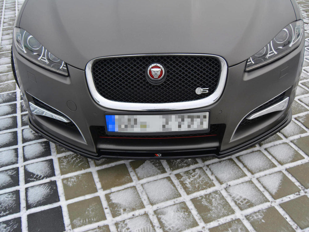 Maxton Design JA-XFS-1F-SB-FD1T Front Splitter Jaguar Xf (x250) MK1 Sportbrake S-pack | Duco Car Parts UK Car Parts