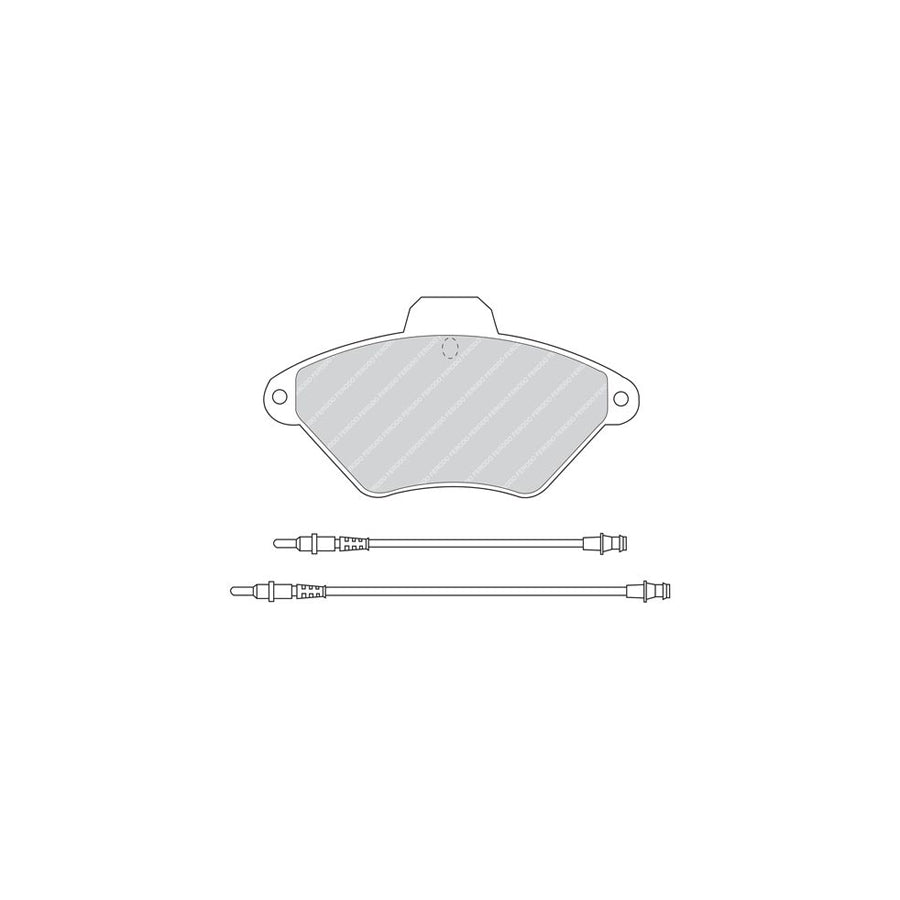 Ferodo Premier Fdb875 Brake Pad Set For CITROEN Xantia Incl Wear Warning Contact