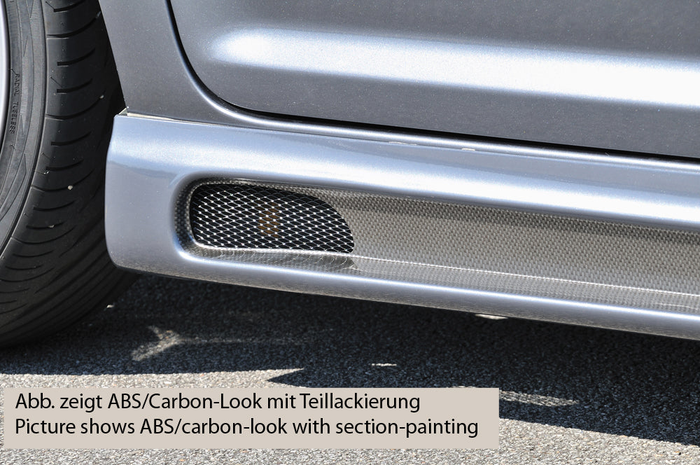 Rieger 00099765 VW 1T Touran Right Side Skirt - Carbon-Look