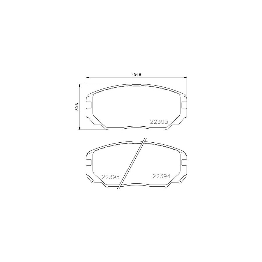 Hella 8DB 355 024 891 Brake Pad Set With Acoustic Wear Warning With Accessories