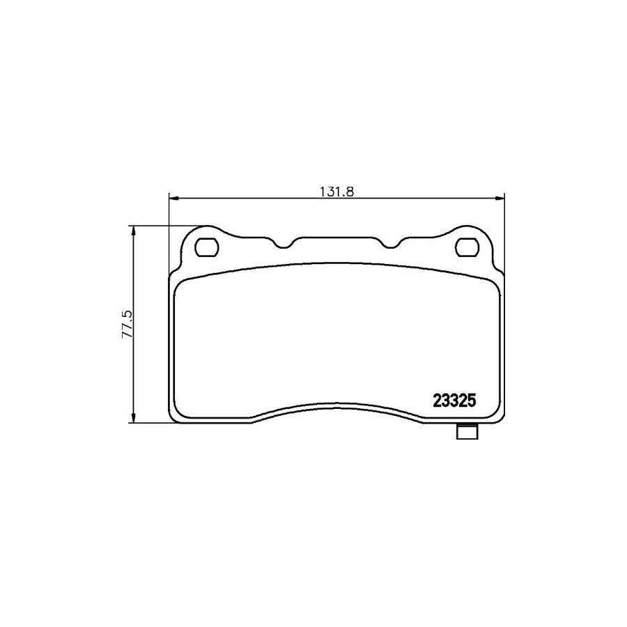 Hella 8DB 355 014 451 Brake Pad Set With Acoustic Wear Warning