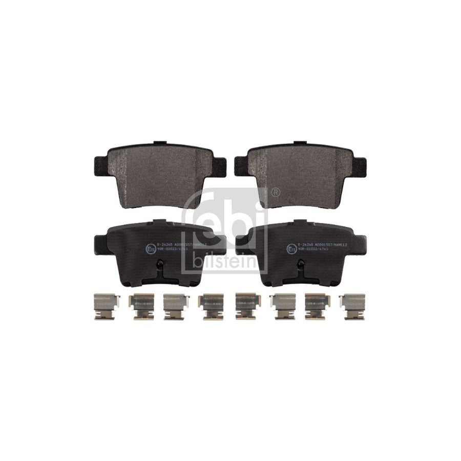 Febi Bilstein 16571 Brake Pad Set Rear Axle Excl Wear Warning Contact With Attachment Material