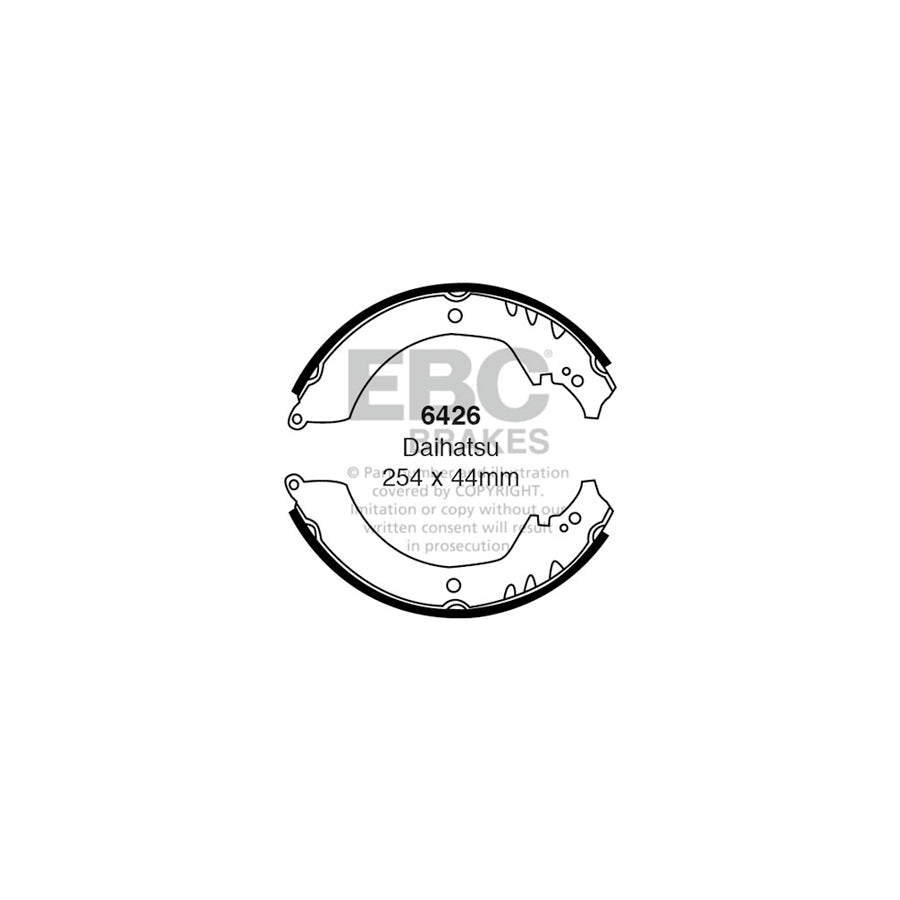 EBC 6426 Bertone Daihatsu Rear Brake Shoes 1 | Duco Car Parts UK Car Parts