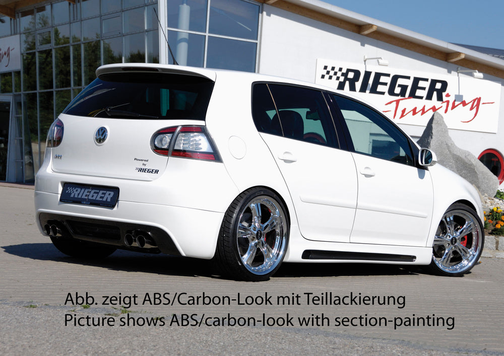 Rieger 00099753 VW Mk5 Golf Right Side Skirt - Carbon-Look