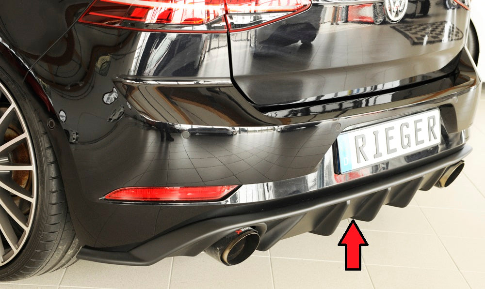 Rieger 00059589 VW Mk7 Golf GTI Rear Diffuser
