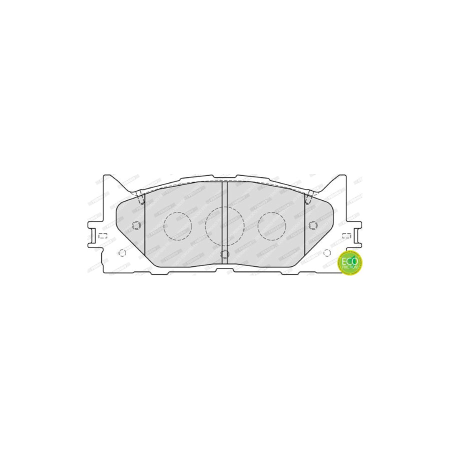 Ferodo Premier Eco Friction Fdb1991 Brake Pad Set Not Prepared For Wear Indicator With Accessories