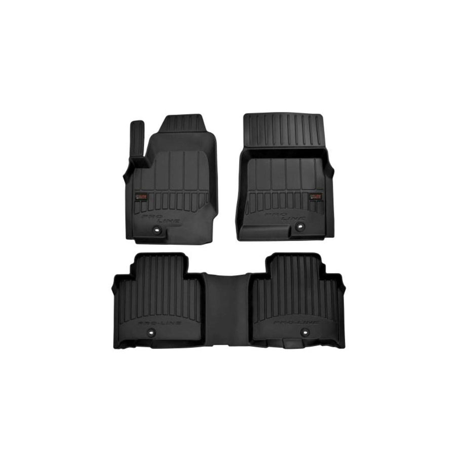 FROGUM Tailored 3D408784 Floor mat set for SSANGYONG Rexton (Y400) Elastomer, Front and Rear, Quantity: 3, Black, (LHD)
