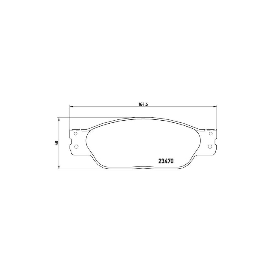 Brembo P 36 016 Brake Pad Set With Acoustic Wear Warning