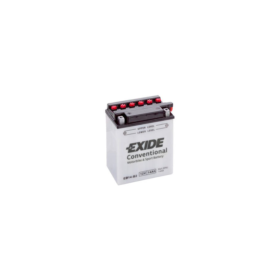 Exide EB14-B2 12V Conventional Motorcycle Battery | Duco Car Parts UK Car Parts