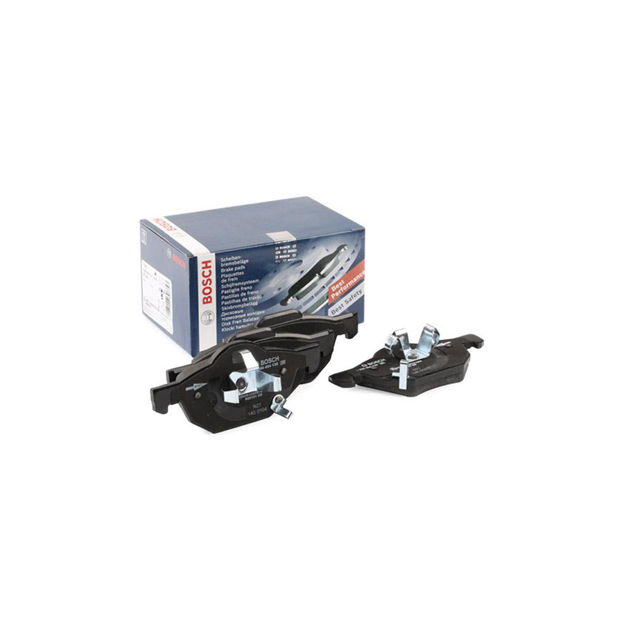 Bosch 0986494135 Brake Pad Set For Honda Accord With Acoustic Wear Warning With Anti Squeak Plate With Piston Clip BP1046