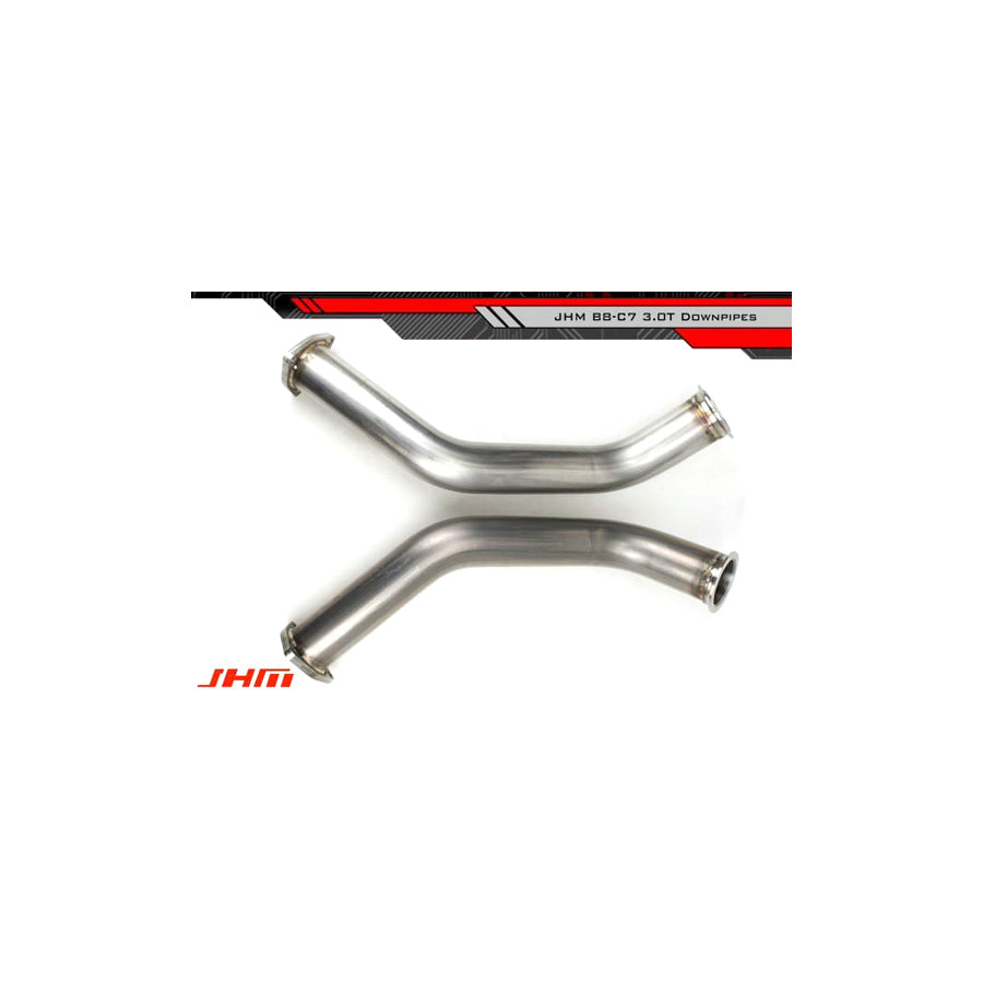 JHM Audi B8 B8.5 C7 3.0T High-Flow Cat Downpipes with Integrated Baffle System (Inc. S4, A6, Q5 & SQ5)