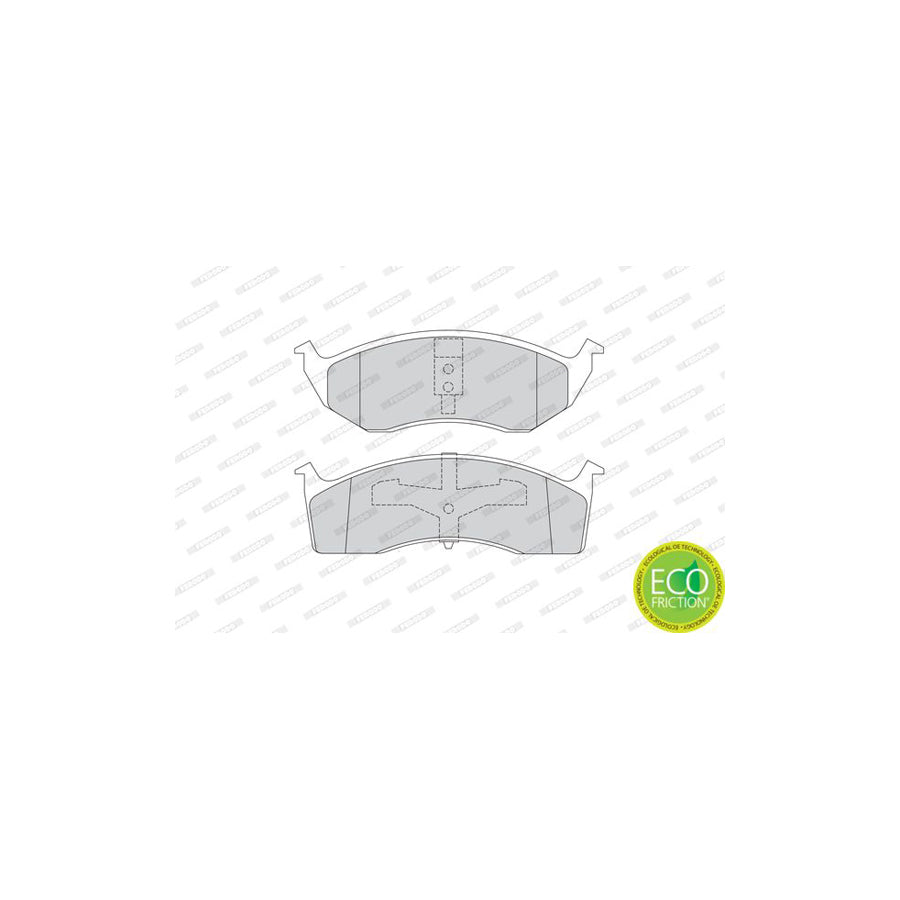 Ferodo Premier Eco Friction Fdb1098 Brake Pad Set Not Prepared For Wear Indicator With Piston Clip Without Accessories