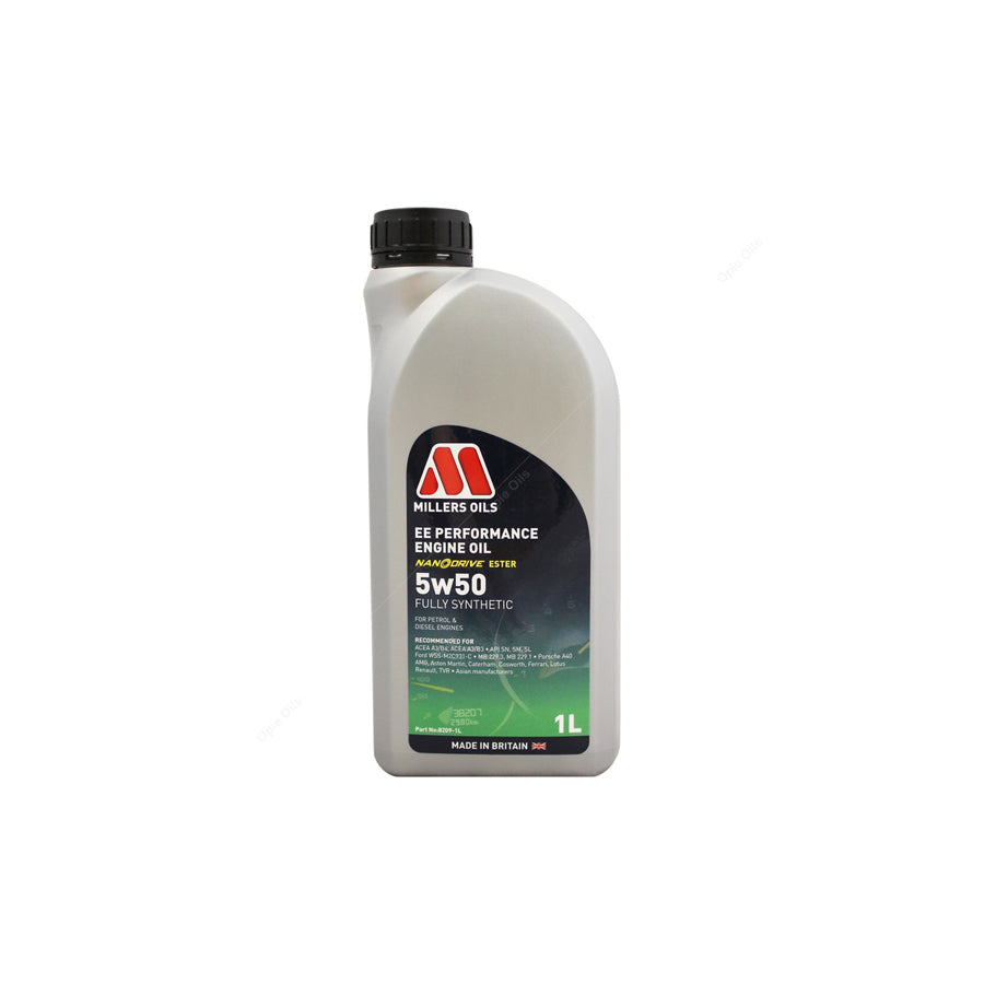 Millers Oils EE Performance 5w-50 Fully Synthetic Engine Oil 1l